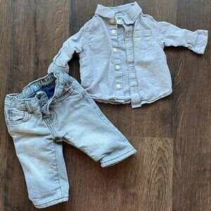 Baby Pant & Button up